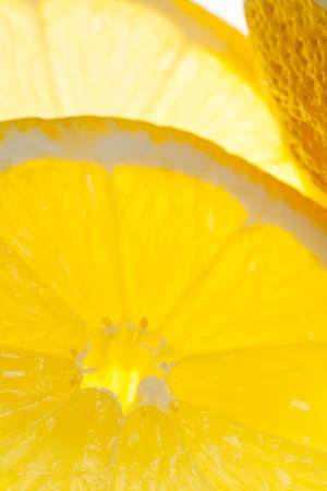 lemon isolated on a pure white backgroundの写真素材