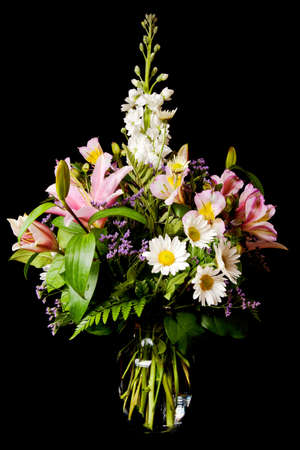 bouquet of flowers isolated on a white backgroundの写真素材