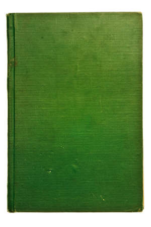 Antique book from the 1800's isolated on white backgroundの写真素材