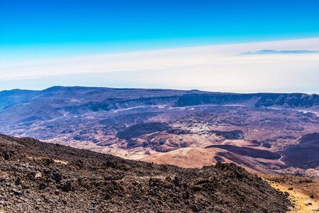 beautiful landscape with mountains Teide temerifeの写真素材