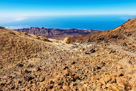 beautiful landscape with mountains Teide temerifeの写真素材