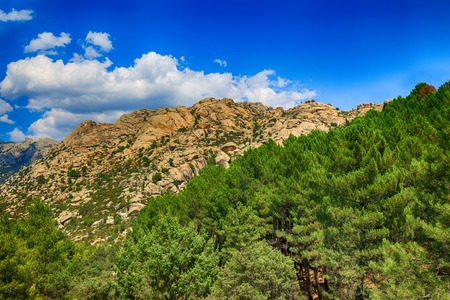 beautiful scenery of the Rocky Mountains in Spainの写真素材
