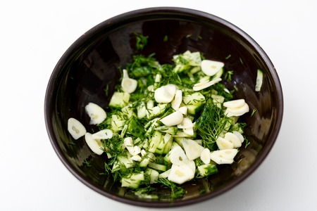 Homemade Tzatziki Sauceの写真素材