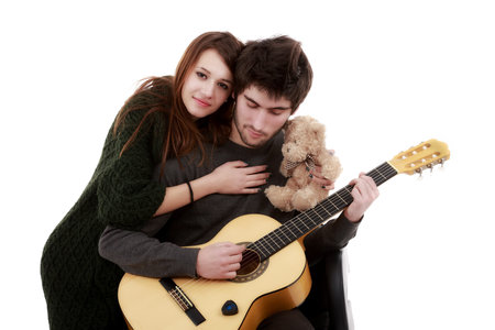 picture of a young couple, valentine day conceptの写真素材