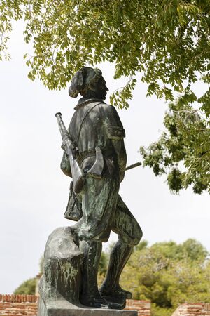 Photo of Statue on Castell de Montjucのeditorial素材