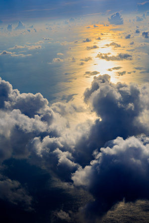 beautiful aerial view maldives islands