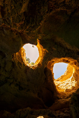 beautiful cave in the Algarve Portugal