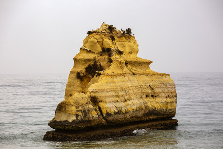 rock formations on the oceanの写真素材