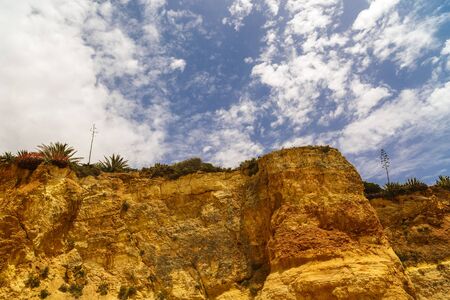 rock formations on the oceanの写真素材