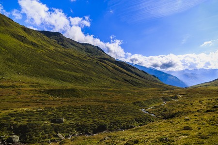 wonderful landscape in the Alps, Switzerlandの写真素材