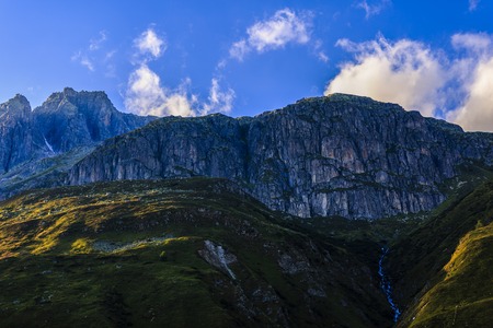 wonderful landscape in the Alps, Switzerlandの写真素材