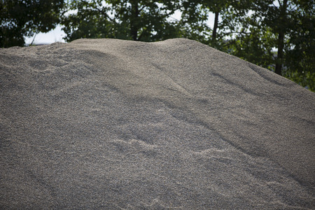 pile of sand grains ready for constructionの写真素材
