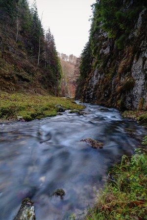 Landscape from Valea lui Stan gorge in Romaniaの写真素材