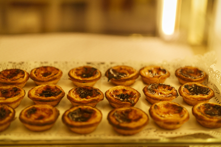 variety of sweets in a shop windowの写真素材