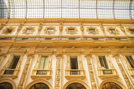 MILAN, ITALY - 13-05-2017: Galleria Vittorio Emanuele II in Milan. It's one of the world's oldest shopping malls, designed and built by Giuseppe Mengoni between 1865 and 1877.のeditorial素材