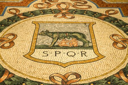 MILAN, ITALY - 13-05-2017: Galleria Vittorio Emanuele II in Milan. It's one of the world's oldest shopping malls, designed and built by Giuseppe Mengoni between 1865 and 1877.のeditorial素材