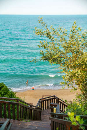 A beautiful beach, concept of travelの写真素材