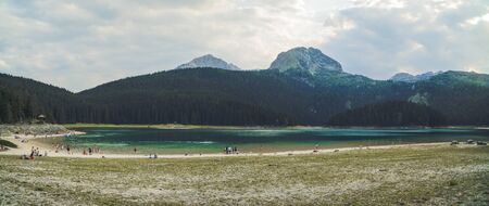 Lake Zabljak in the Durmitor National Park.の写真素材