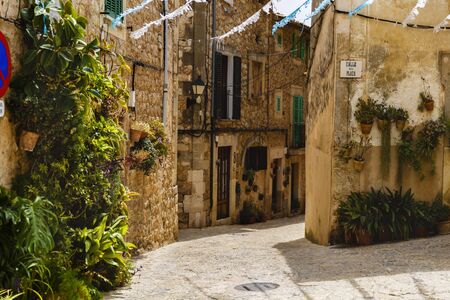 images from the city of Valldemossa in Palma de Mallorca. Spain (28-08-2017)のeditorial素材