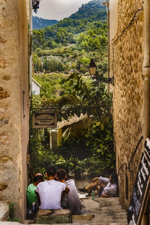 images from the city of Valldemossa in Palma de Mallorca. Spain (28-08-2017)のeditorial素材