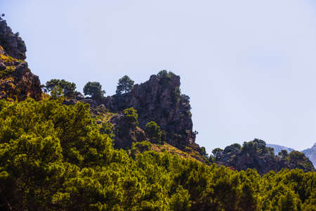 the rocky mountain structure in Montenegroの写真素材