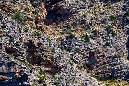 the rocky mountain structure in Montenegroの写真素材