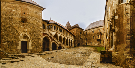 pictures inside the Corvin Castle in Romaniaのeditorial素材