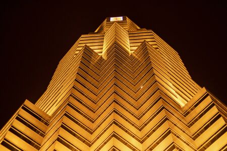 KUALA LUMPUR/MALAYSIA - 21-04-2019. The Amazing of Architecture of KLCC formerly known as Petronas Twin Towers Malaysiaのeditorial素材