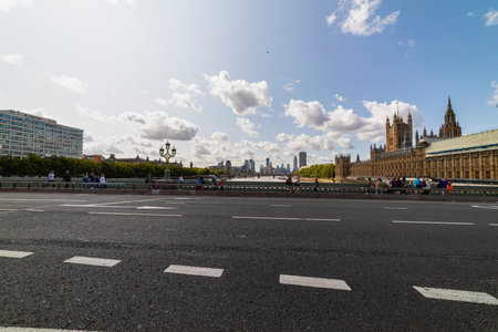 20 -August -2019, different tourist points to visit, street life in London on a sunny summer day.