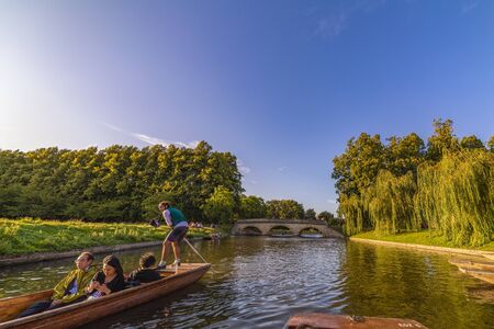 August 23, 2019, city tour in Cambridge UK, Cambridge colleges and other tourist attractions.のeditorial素材