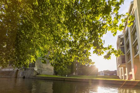 August 23, 2019, city tour in Cambridge UK, Cambridge colleges and other tourist attractions.のeditorial素材