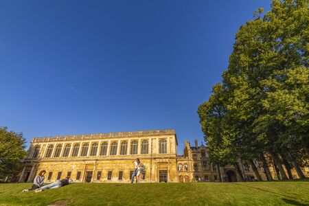 August 23, 2019, city tour in Cambridge UK, Cambridge colleges and other tourist attractions.のeditorial素材