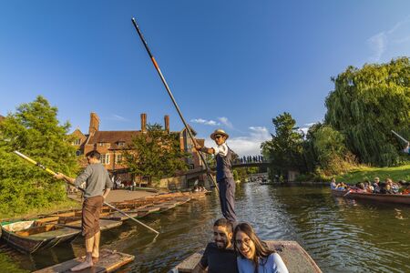 August 23, 2019, city tour in Cambridge UK, Cambridge colleges and other tourist attractions.のeditorial素材