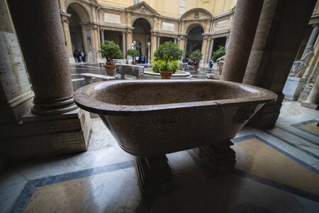 19 November 2019. Images from Rome Italy - inside the Vatican museum. Different images from inside the museum.のeditorial素材