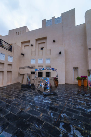 JANUARY 10, 2020, Images with Katara Cultural Village, Doha tourist point of interest. Qatar