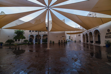 JANUARY 10, 2020, Images with Katara Cultural Village, Doha tourist point of interest. Qatar