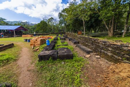 January 14, 2020 Ruins of Old Hindu temple at My Son, Vietnamのeditorial素材