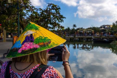 Hoi An, Vietnam - January 16, 2020: Representative images of the various tourist attractions seen in...