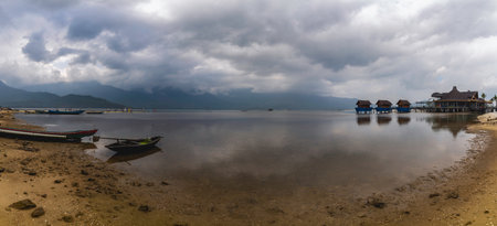 Beautiful landscape with sea beach in Vietnamの写真素材
