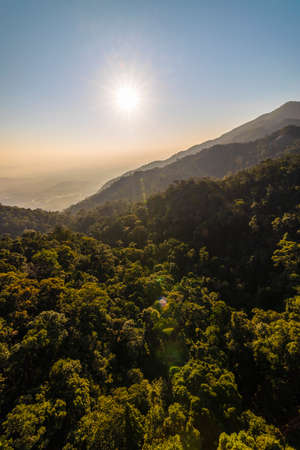 Da Nang, Vietnam - 16January 2020: Cable car to Ba Na Hills Mountain Resort SunWorld, touristic complex with amusements, rides, attractions and restaurantsのeditorial素材