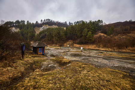 Images with the Praid Salt Mountain and Canyon, a nature reserve in Romania.
