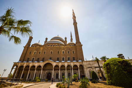 11 April.2021.The Great Mosque of Muhammad Ali Pasha or Alabaster Mosque Situated on the summit of the citadel, this Ottoman mosque.のeditorial素材