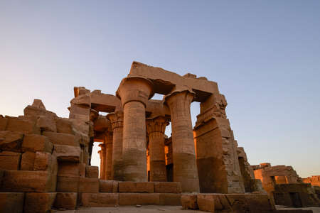 Egypt, Luxor,16-April-2021.  The temple of Kom Omboのeditorial素材
