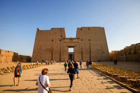 Egypt, Luxor,16-April-2021.  The temple of Kom Ombo