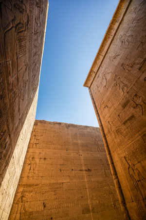 Egypt, Luxor,16-April-2021.  The temple of Kom Ombo