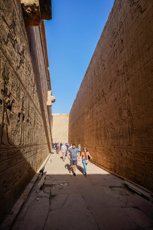 Egypt, Luxor,16-April-2021.  The temple of Kom Ombo