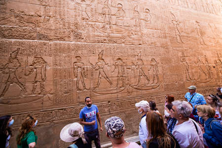 Egypt, Luxor,16-April-2021.  The temple of Kom Omboのeditorial素材
