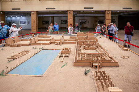 LUXOR, EGYPT - APRIL 16 2021. Temple Karnak,The largest temple complex of Amun-Re God in ancient...