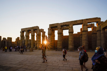 16-Apr-2021.The ancient Luxor temple in Luxor, Egypt