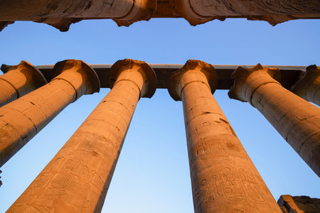 16-Apr-2021.The ancient Luxor temple in Luxor, Egypt